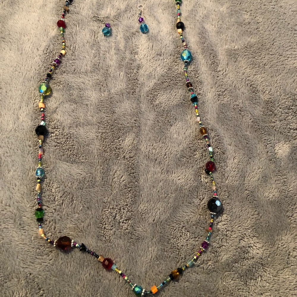 Necklace and matching earrings
